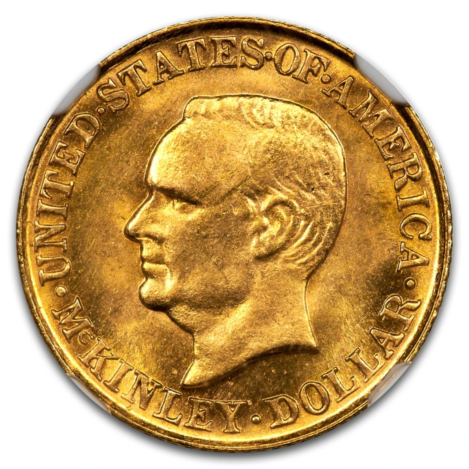 1916 Gold $1.00 Mckinley Ms-65 Ngc Cac