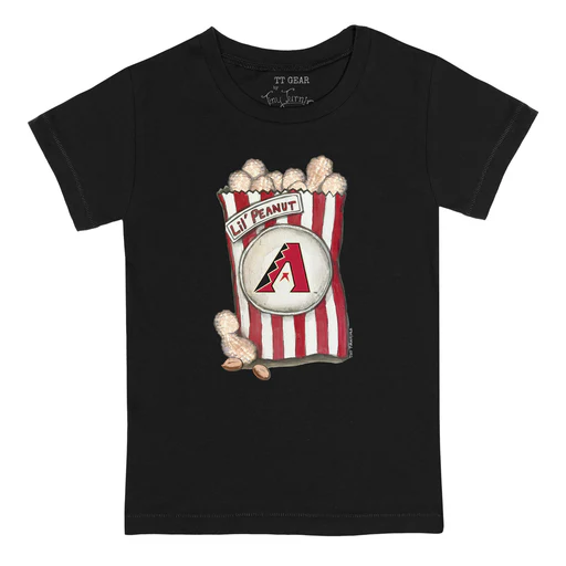 Arizona Diamondbacks Lil' Peanut Tee Shirt - Women's Small/black