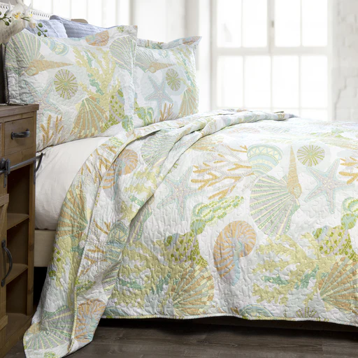Coastal Reef Quilt Set - King