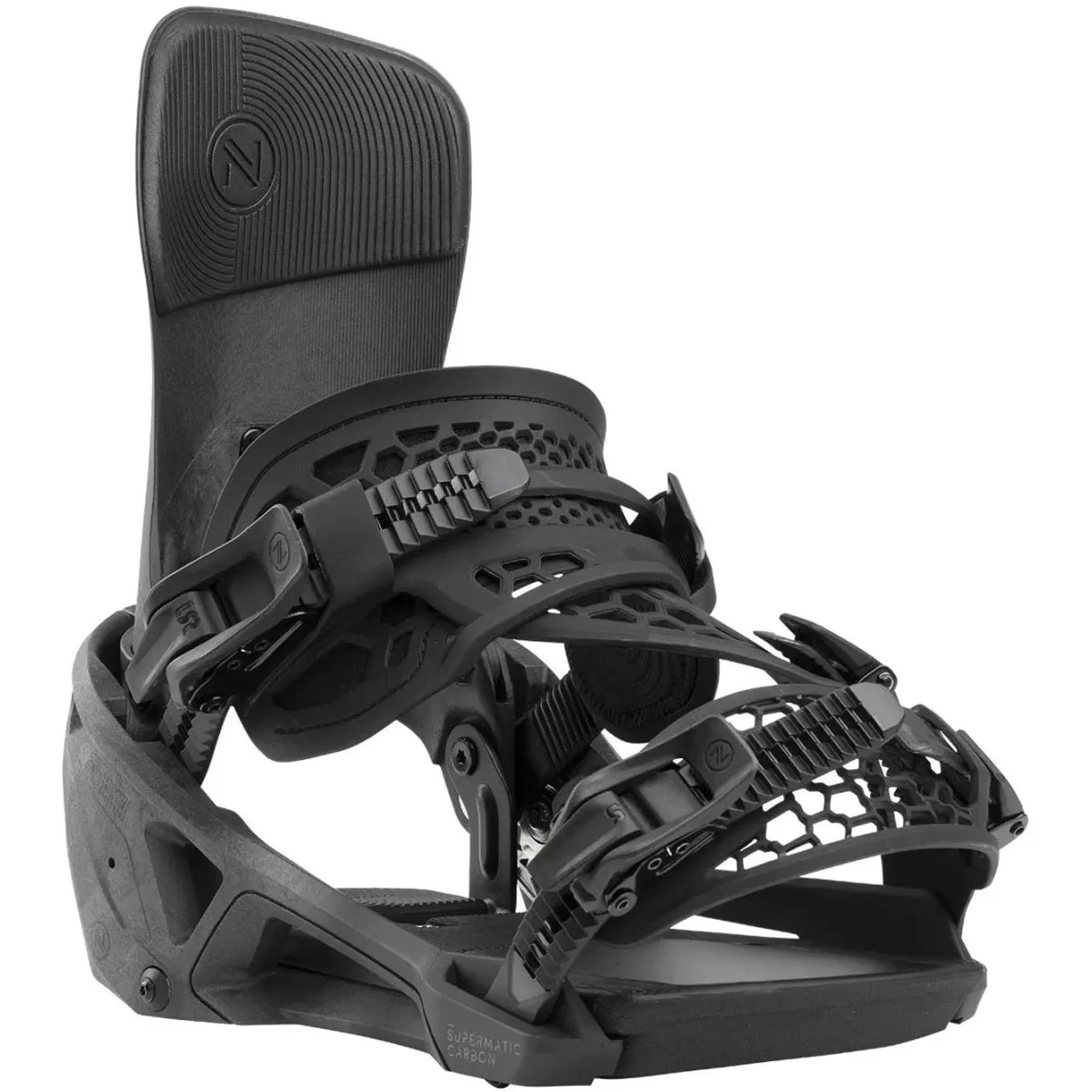 Nidecker Men's Supermatic Carbon Black Snowboard Bindings