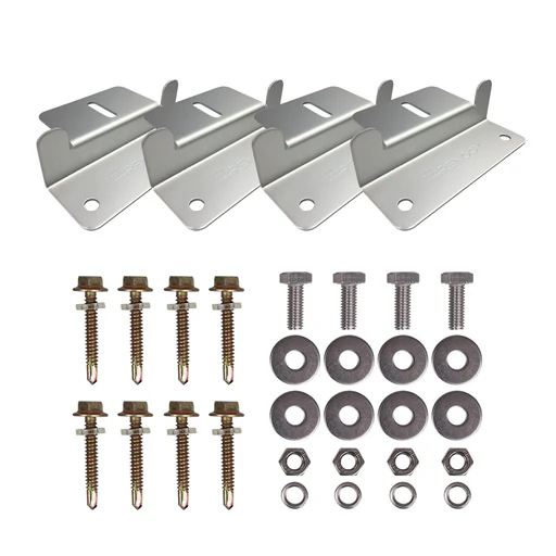Rocksolar Z-bracket Mount System For Solar Panels - (set Of 4)