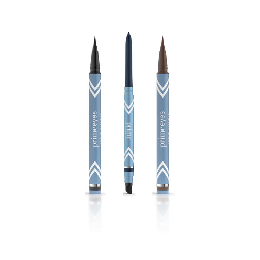 Primeeyes Liquid Eyeliner + Primeeyes Glide Eyeliner Bundle (2pcs Liquid Eyeliner + 1 Glide)