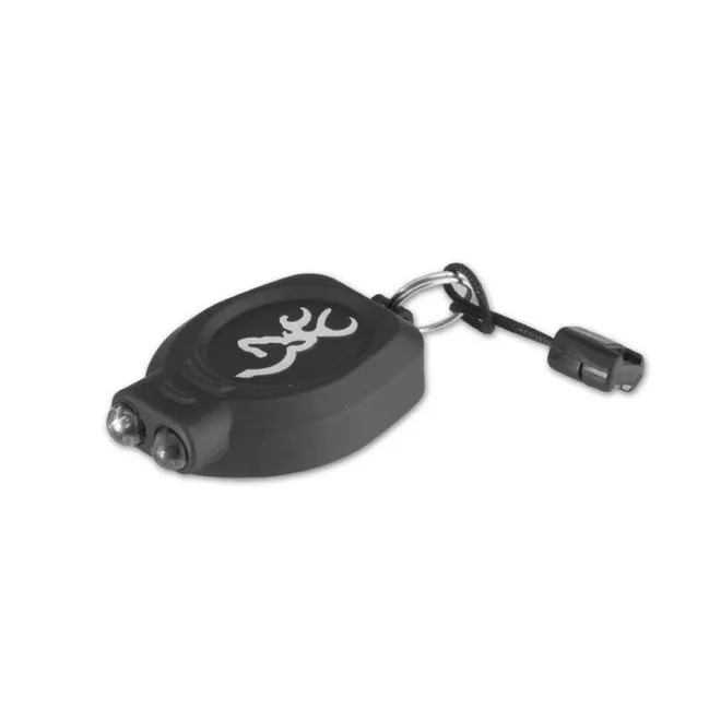 Browning Zipper Pull Keychain Flashlight-minnow Knife Combo