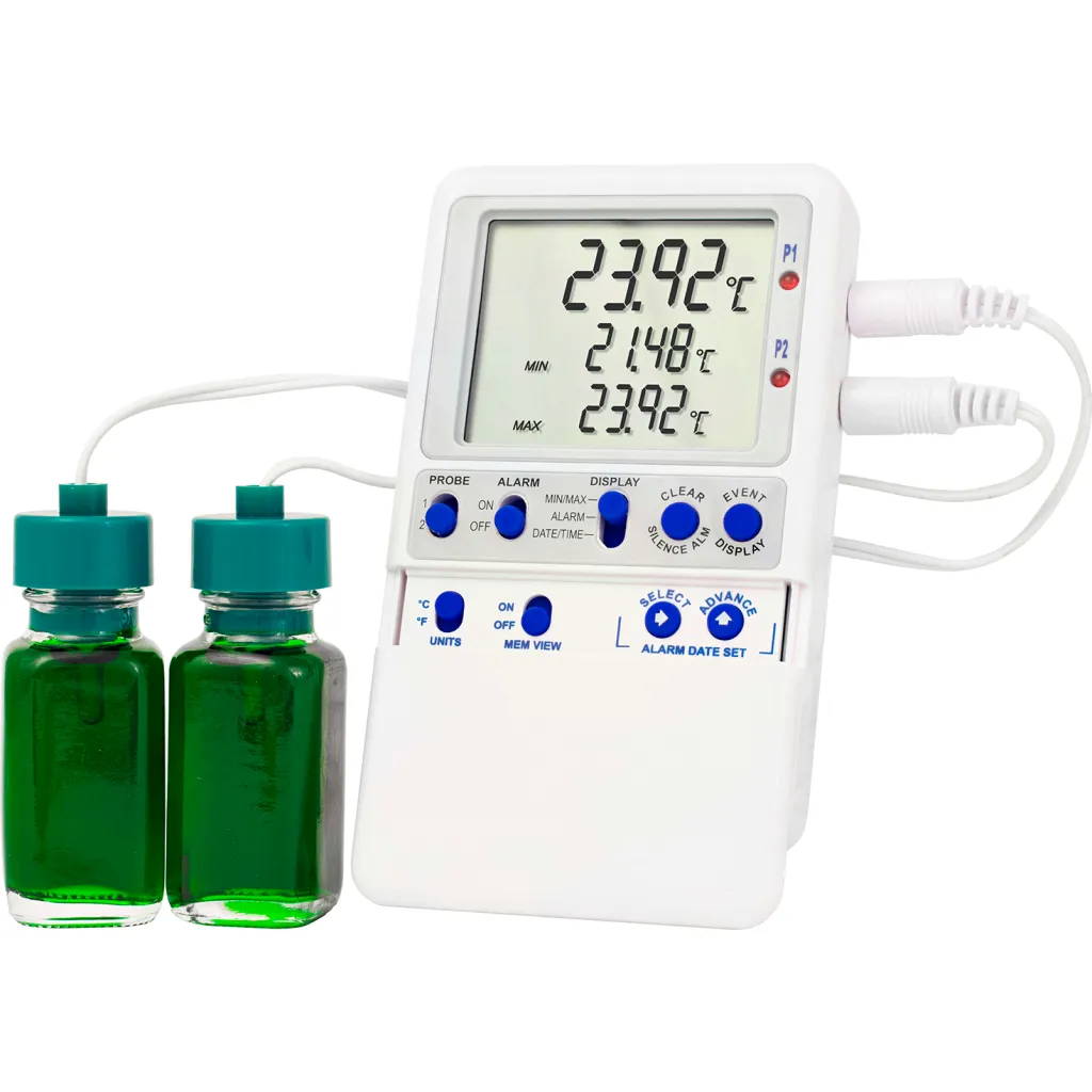 Dual Probe Temperature Monitoring Device With Usb Transfer
