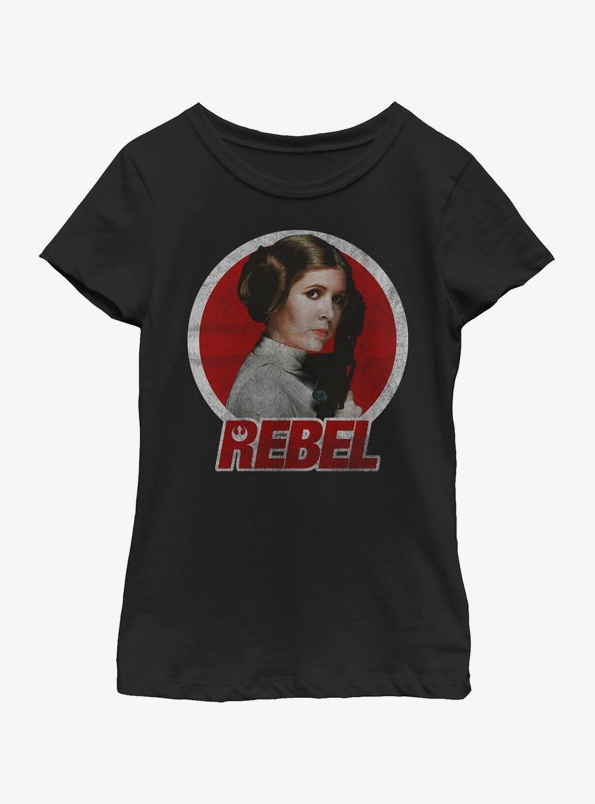 Star Wars Leia Rebel Circle Youth Girls T-shirt