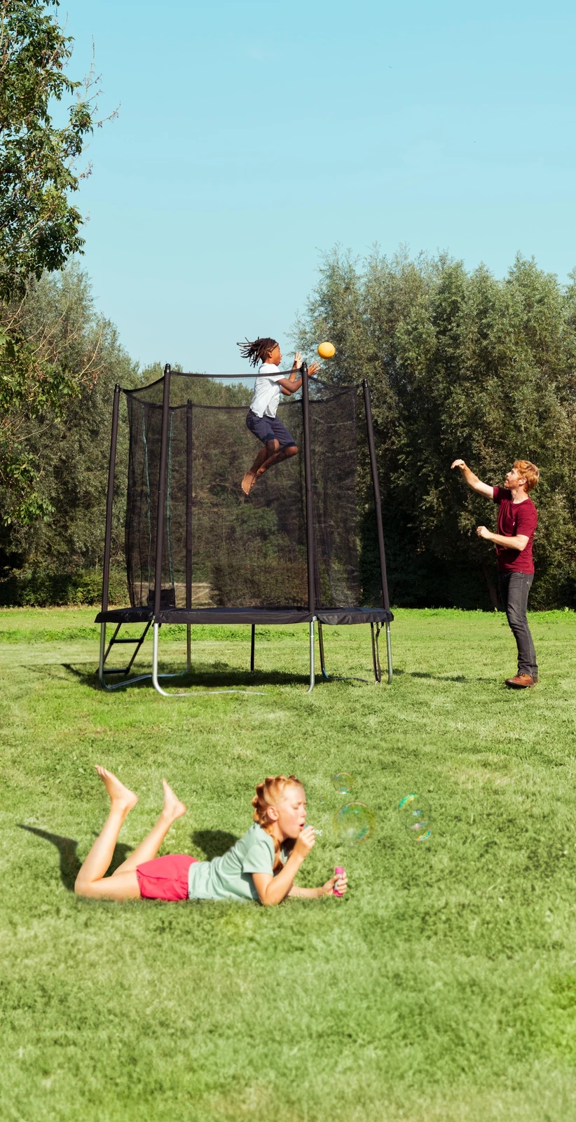 Trampoline 240 With Netting - Tool-free Design