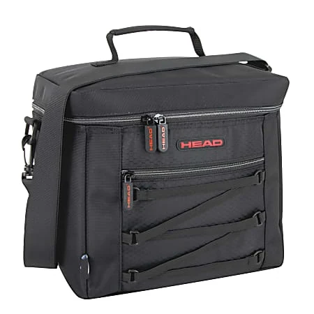 Head 24-can Lunch Bag, Black