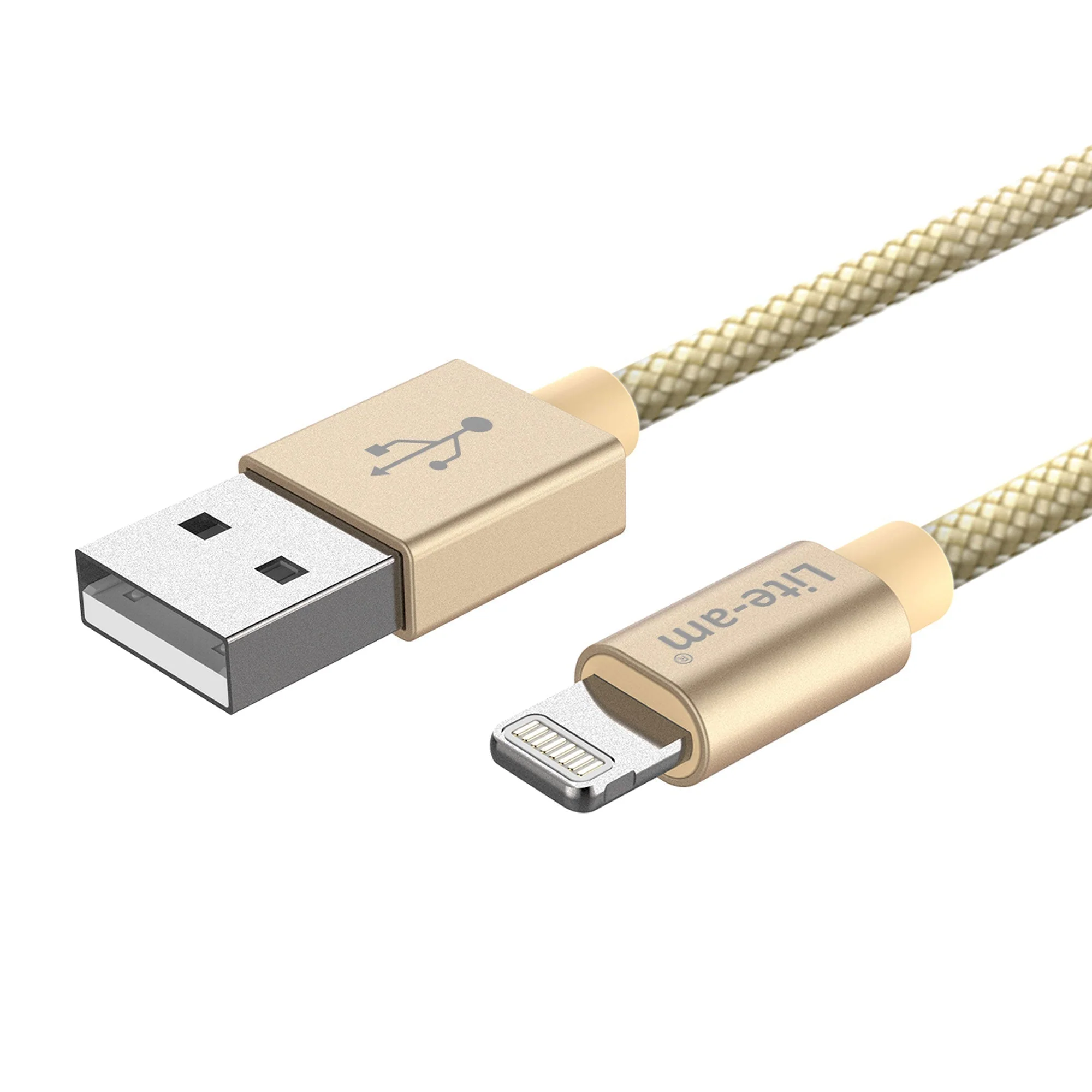 For Apple Iphone 11 Dual Port 20w Ac Adapter Charger - I- Cable Only: 1m Usb-a To Lightning/gold