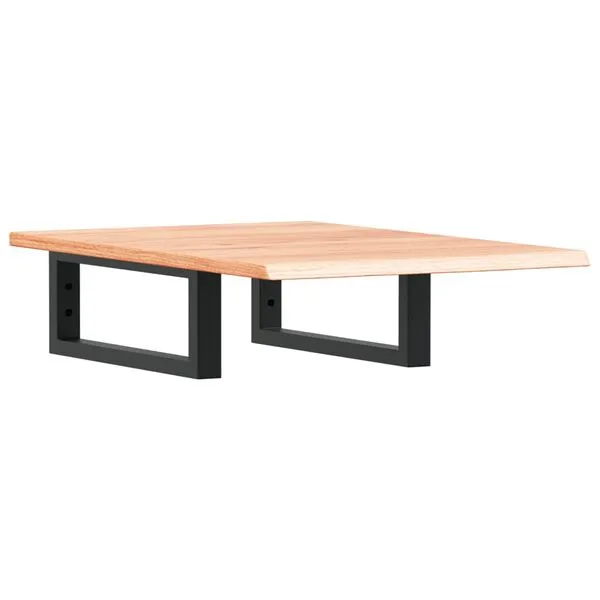 Vidaxl Basin Shelf Wall Mounted Steel And Solid Wood Oak