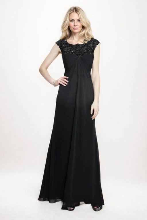 A-line Maxi Chiffon Mother Of The Bride Dress Cm0272 - Pastel Pink