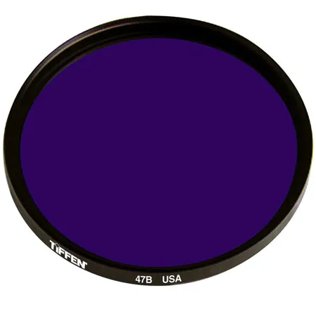 Tiffen 77mm #47 Glass Filter - Dark Blue