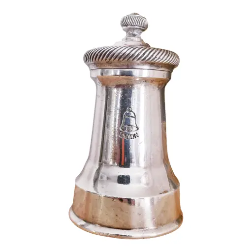 Antique Silver Plated Christofle Pepper Mill From Grand Hotel De La Cloche Dijon