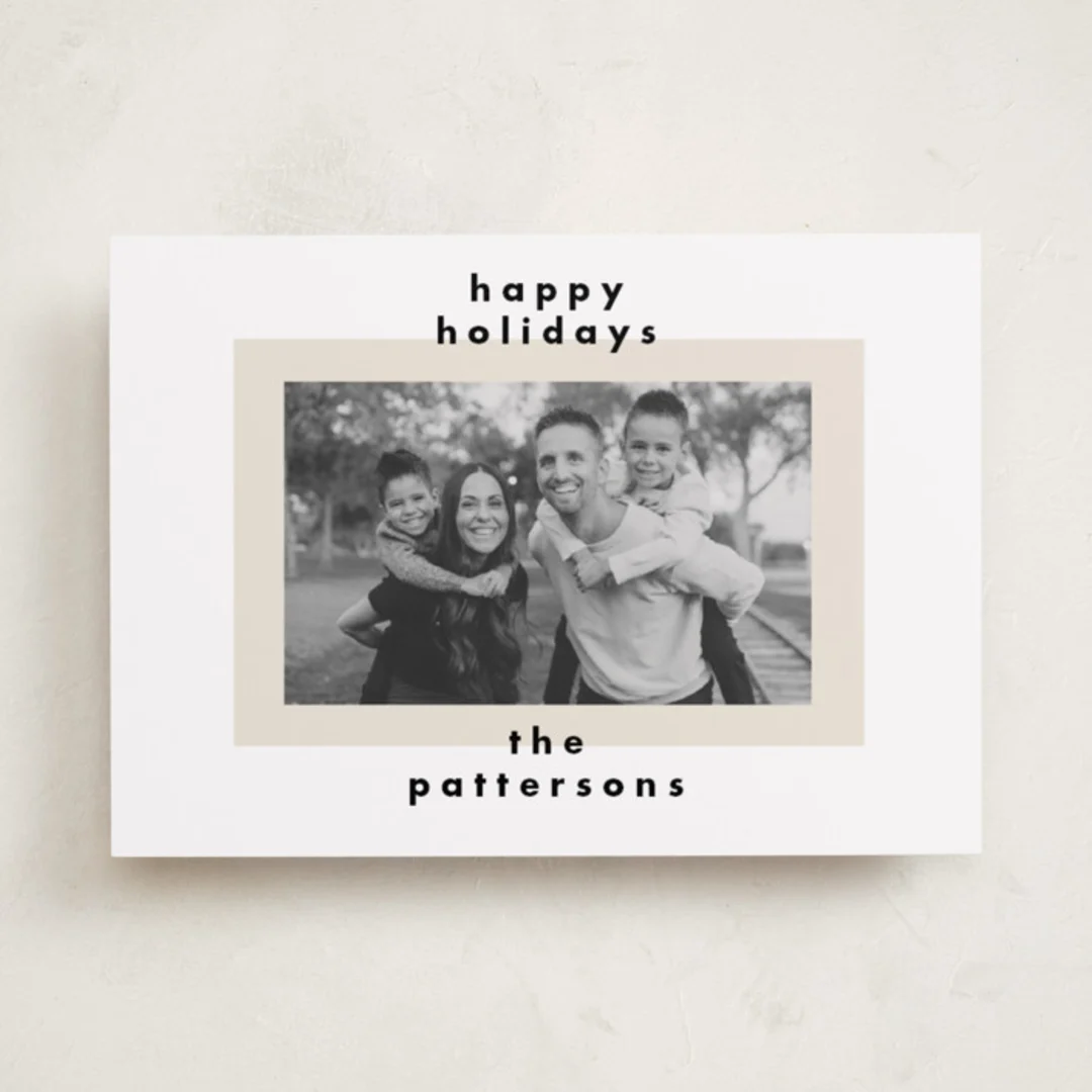 Colorblock New Year Photo Cards By Ak Graphics