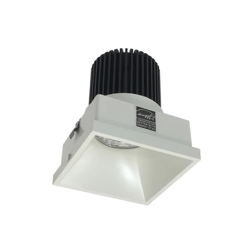 Nora Nio-4stlndc/10 4" Iolite Square Trimless Non-adjustable Reflector Trim - 1000 Lumens - 2700k/white