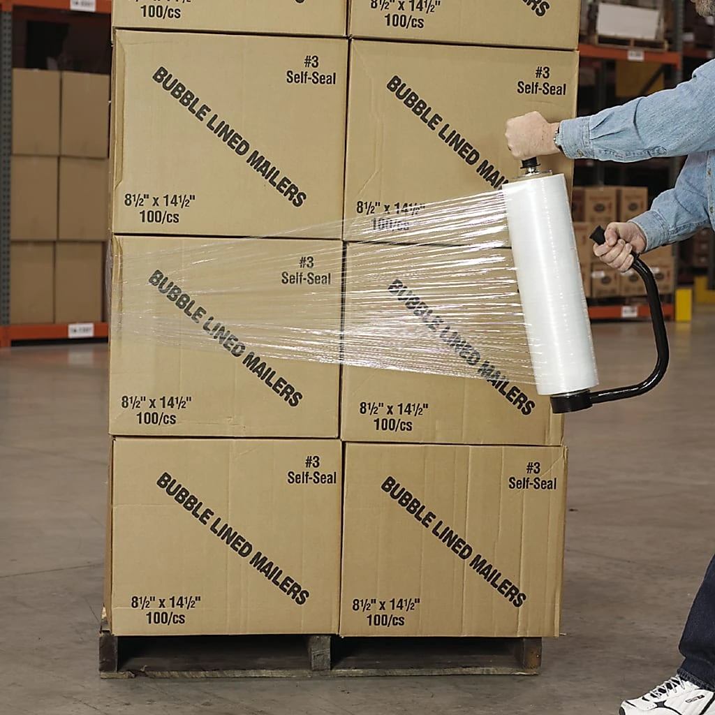 Partners Brand Cast Clear Hand Stretch Film, 70 Gauge, 18" X 1500', Pack Of 4
