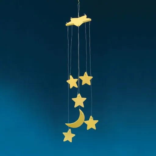 Glow-in The-dark Moon & Stars Mobile Craft Kit (pack Of 12)