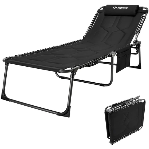 Kingcamp Oversize Comfort 3-folding Lounge Chair - Blue
