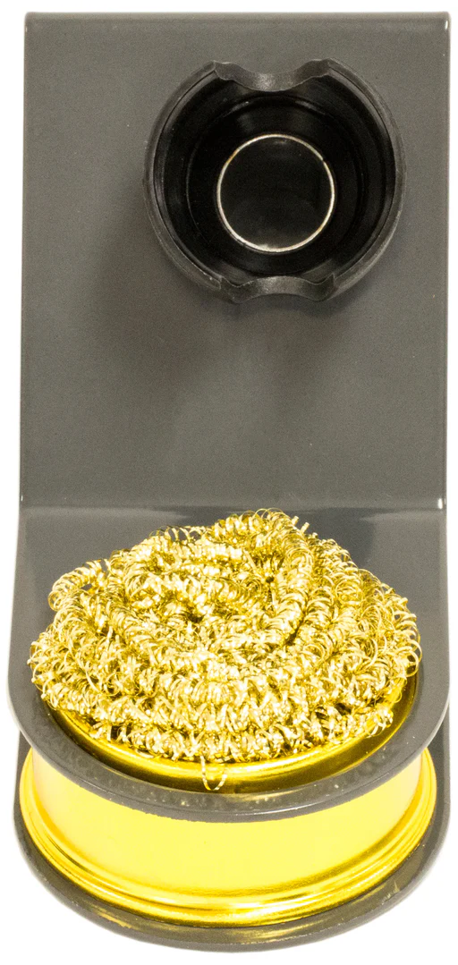 Sturdy Soldering Iron Stand With Built-in Brass Tip Cleaner