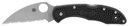 Spyderco C11fswcbk Delica 4 Lightweight Folding Wharncliffe Serrated Vg-10 Ss Blade Black Frn Handle