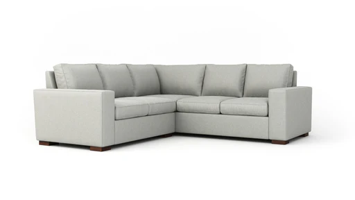Couch Potato Sectional (extra Deep) (95" X 85", Corner On Right) - Premium & Performance/down Alternative/walnut Finish