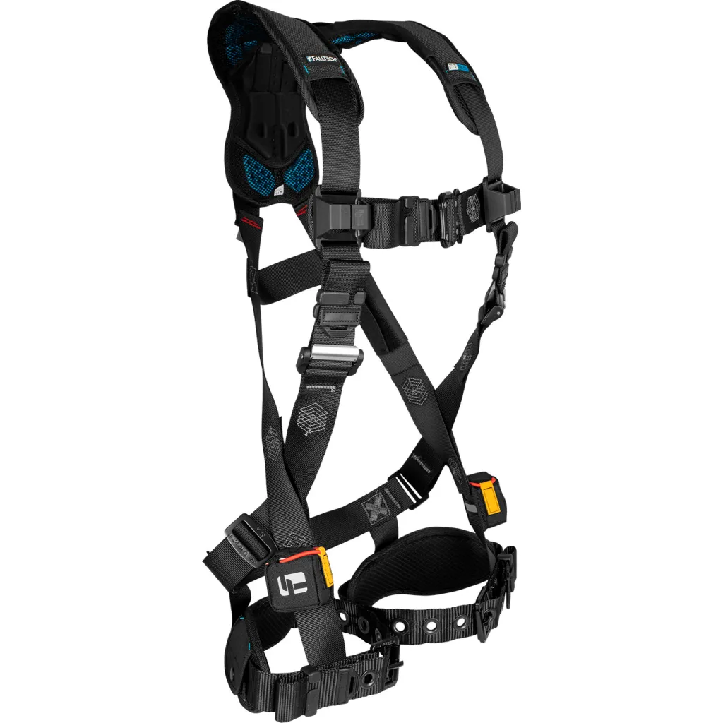 Falltech Ft-one Fit Non-belted Full Body Harness, Standard, 1 D-ring, Tongue Buckle Legs, Medium