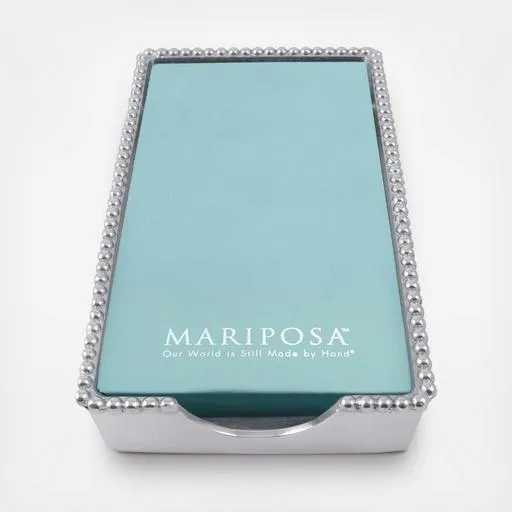 Mariposa Beaded Guest Towel Box With Insert