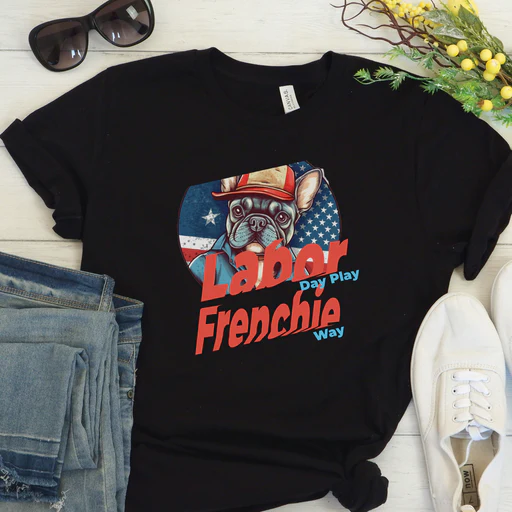 Chic Labor Day Bulldog Tee - Unisex T-shirt - Black/2xl