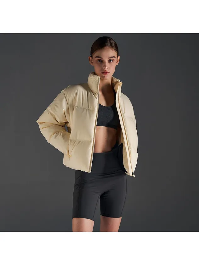 2xu Women's Minimal Semi-crop Down Jacket [cream]