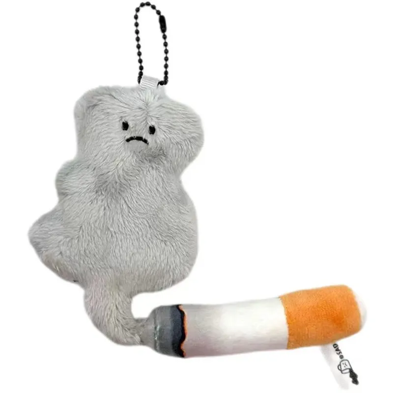 Sad Time Doll Plush Pendant/keychain/funny Creative Cigarette Gift-cigarette 1 Count
