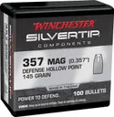 Winchester Wb357s145x Centerfire, Handgun 357mag 145gr Silvertip Hollow Point 100 Per Box/10 Case, Reloating Bullets
