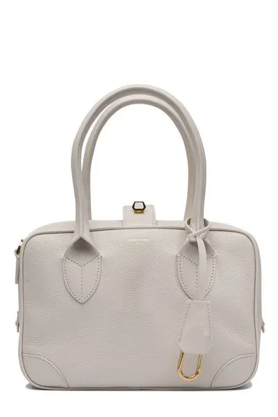 Logo Printed Zipped Tote Bag