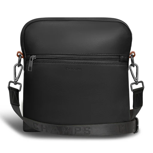 Onyx / Leather Cross-body Bag - Khaki