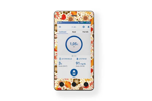 Birds And Flowers Stickers - Omnipod Dash Pdm