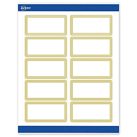 Avery Laser/inkjet Rectangle Multipurpose Labels, 2 X 4, White, 100/pack