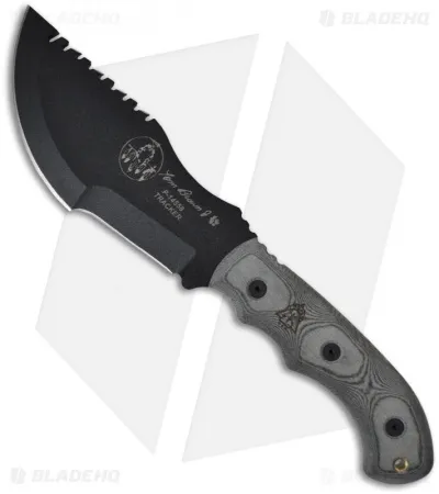 Tops Knives Tom Brown Tracker #1 Fixed Blade Knife (6.375" Black)