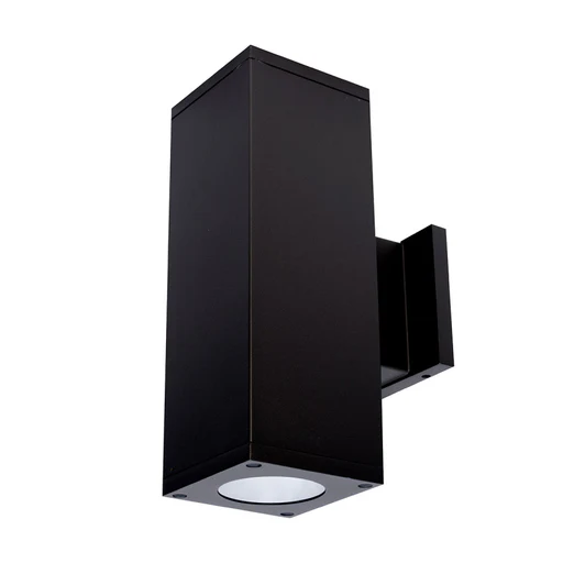 Wac Dc-wd0534 Cube Architectural 5" Double Wall Mount, 33° Beam - 4000k (85 Cri)/black/away From The Wall