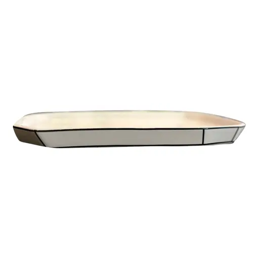 Kassatex Geometric Bathroom Tray / Napkin Holder