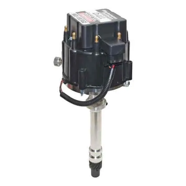 Deluxe Racing Dui Distributor Includes Instant Timing Knob & Adjustable Slip Collar Chev. Black