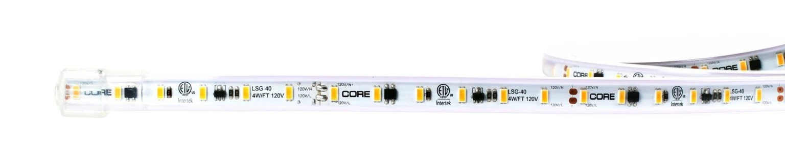 Core Lighting Lsg-40 120v Ac Plugin Outdoor Led Tape Light 4.0w/ft