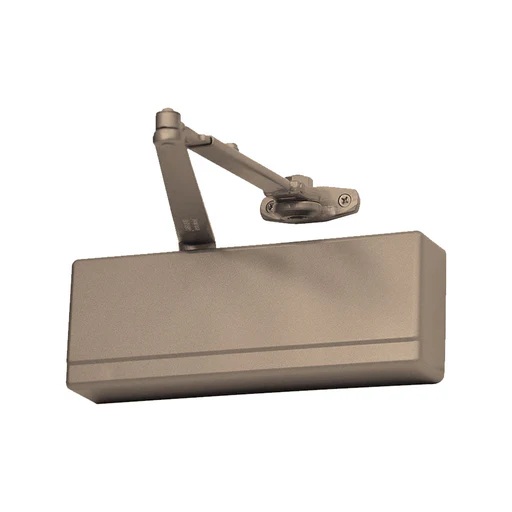 Sargent 1431 Powerglide Cast Iron Surface Door Closer - Track Type - Plastic Cover - Grade 1 - Ep Sprayed Bronze Enamel