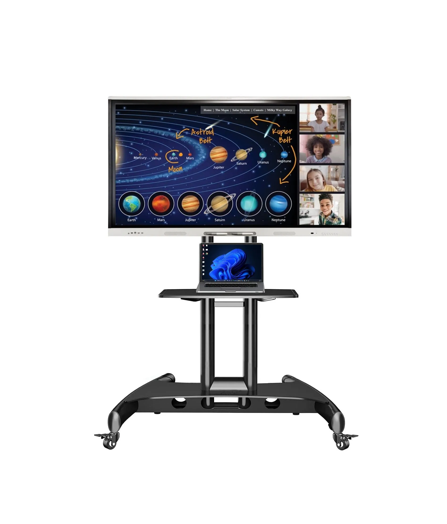 Smart Board Mx Series-v5 Pro Interactive Display With Iq - New/mx275-v5-pw 75 Inch/mobile Stand