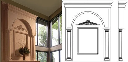 Colonial Overmantel