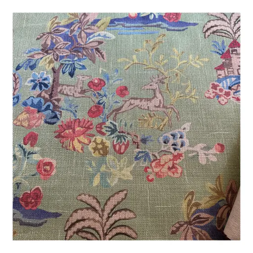 Gp & J Baker Knight's Tale Spring Green Fabric 3 1/2 Yards Kit Kemp Prints