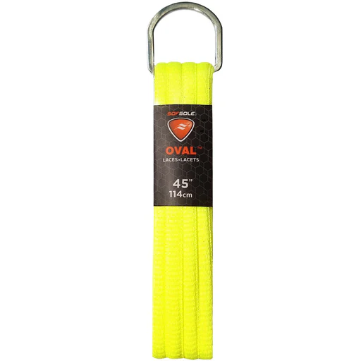 Sof Sole Athletic Oval Shoe Laces - 45"/fluorescent Yellow