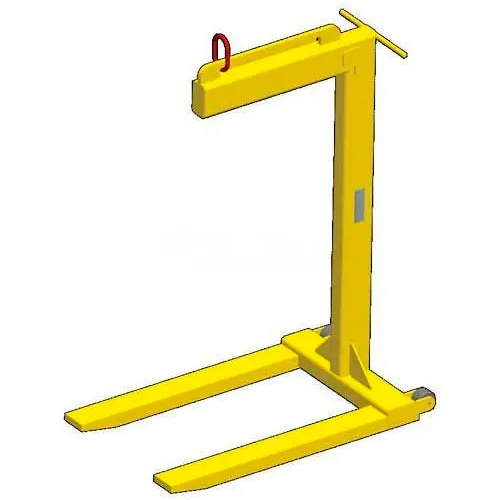 M&w Wheeled Dual Bale Lift Pallet Lifter - 4000 Lb. Capacity