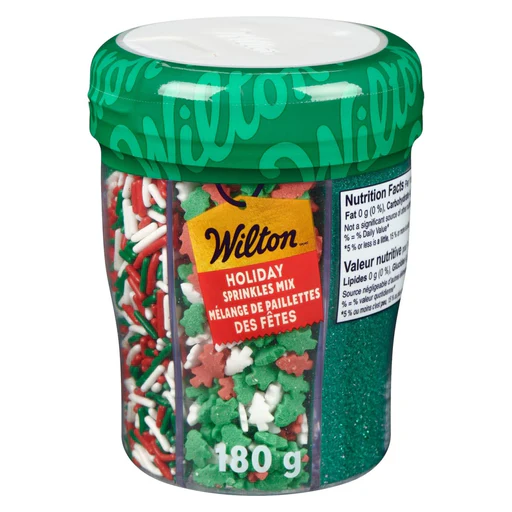 Holiday 6 Cells Sprinkles Mix, 180g, 1 Count