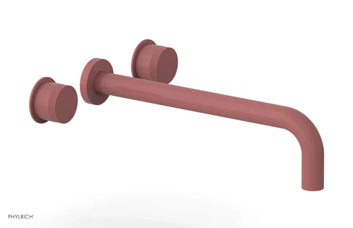 Basic Ii 12" Wall Tub Set - Knurled Handles 230-56-12 - Pink