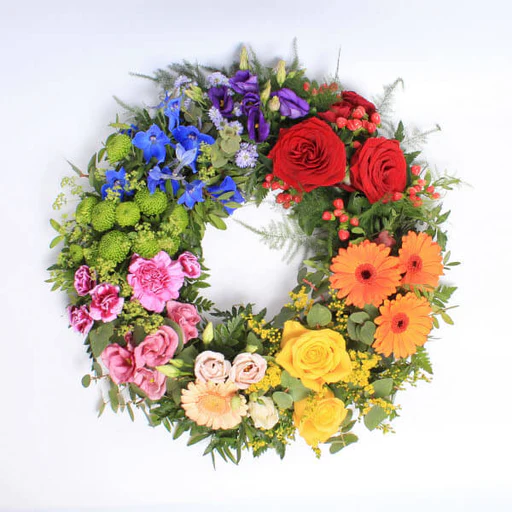 Large Rainbow Wreath Fpb