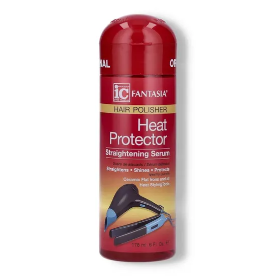 Ic Fantasia Hair Polisher Heat Protector Straightening Serum 6oz