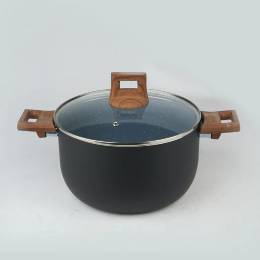 Majestic Chef Granito Series Marble Coating Nonstick Casserole/handi/pateeli - 28cm